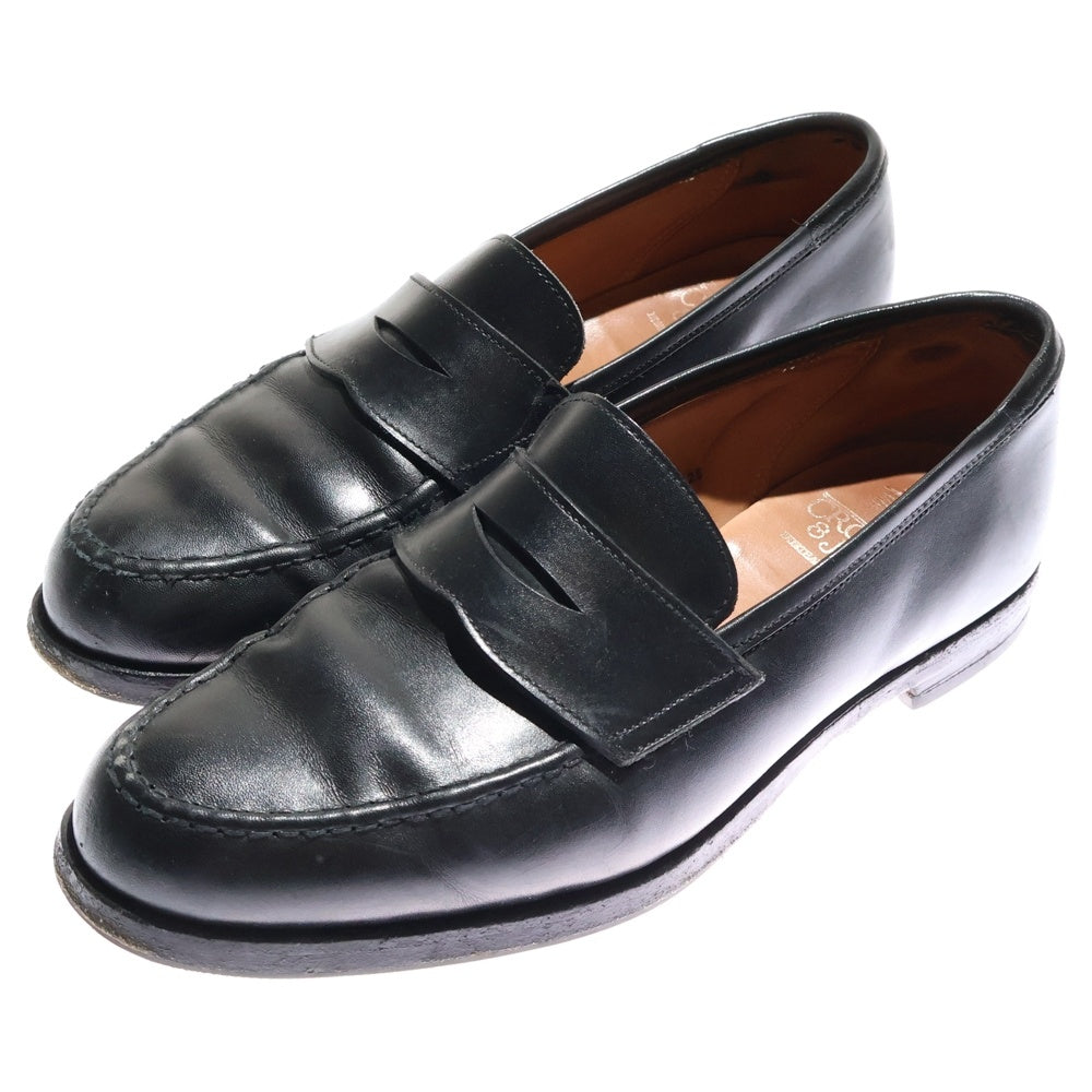 Crockett&Jones(クロケットアンドジョーンズ) ボストン コインローファー レザーシューズ ブラック 26224