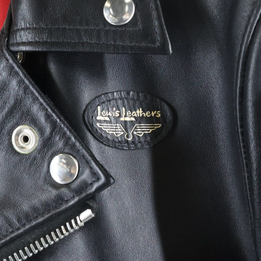 Lewis Leathers(ルイスレザー) LIGHTNING TIGHT FIT ライトニング タイトフィット ホースハイド ダブルライダース レザージャケット ブラック