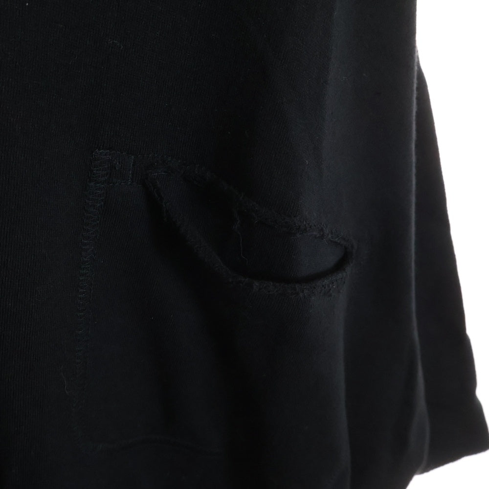 UNDERCOVER(アンダーカバー) 25SS ジップデザインクルーネック半袖Tシャツ カットソー ブラック UC1E4814