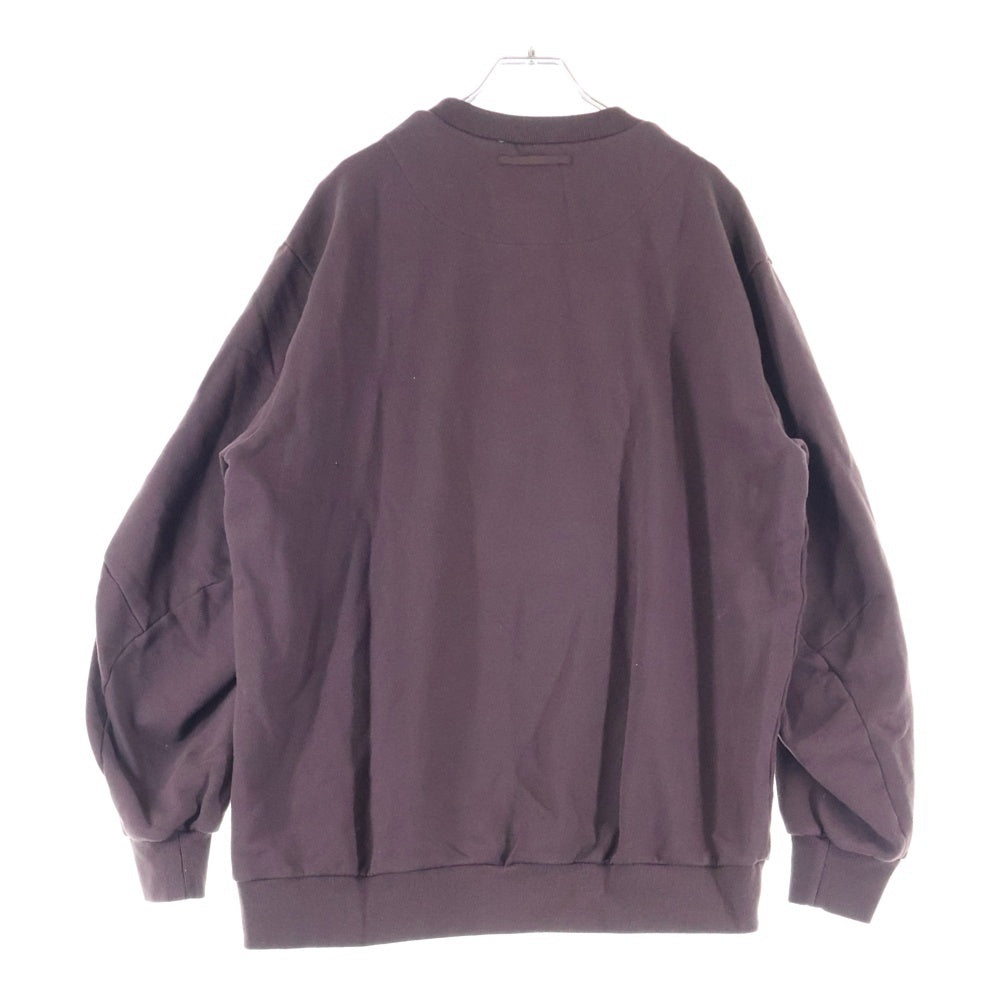 UNDERCOVER(アンダーカバー) グラフィッククルーネック スウェット 長袖ロングスリーブTシャツ バーガンディー UC1E4802-6