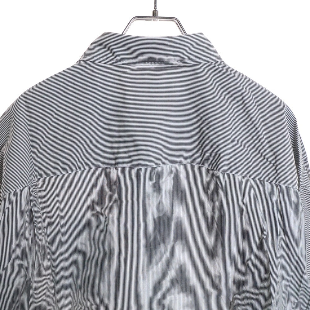 UNDERCOVER(アンダーカバー) 25SS ストライプランダムプリントパッチ半袖シャツ ブルー UP1E4407-2