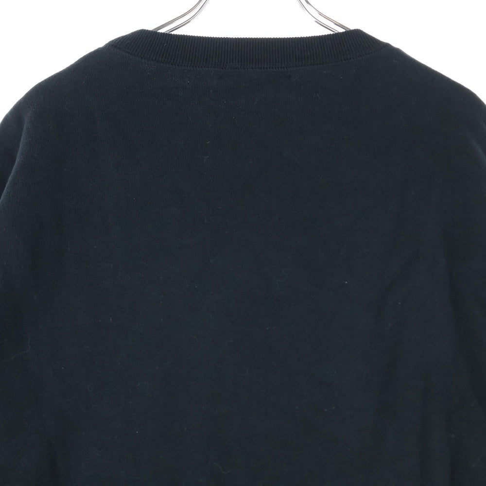 UNDERCOVER(アンダーカバー) 24AW ×TWINPEAKS ツインピークス 裏起毛 片ジップポケット クルーネック 長袖スウェット トレーナー ブラック UC2D4802-1