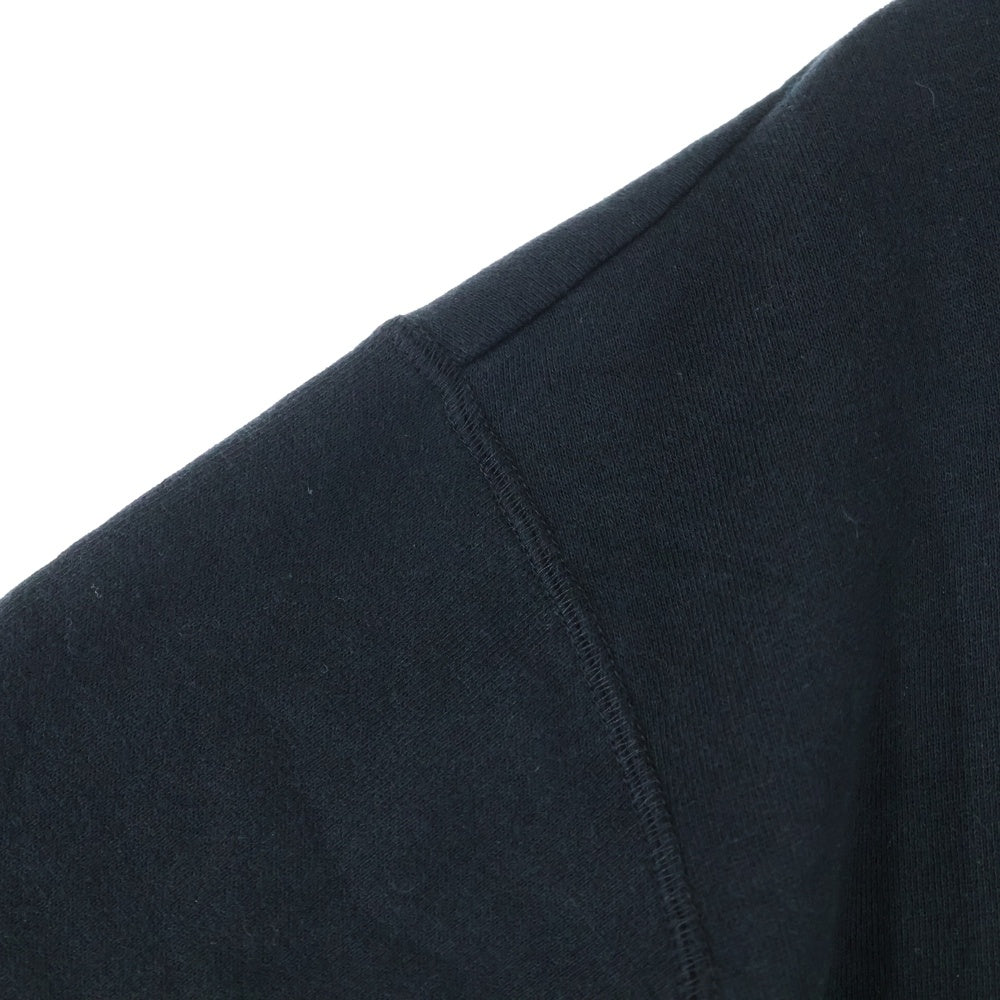 UNDERCOVER(アンダーカバー) 24AW ×TWINPEAKS ツインピークス 裏起毛 片ジップポケット クルーネック 長袖スウェット トレーナー ブラック UC2D4802-1