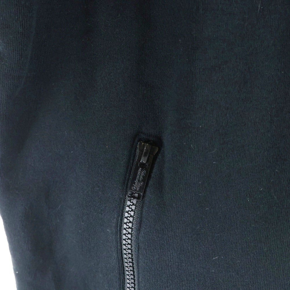 UNDERCOVER(アンダーカバー) 24AW ×TWINPEAKS ツインピークス 裏起毛 片ジップポケット クルーネック 長袖スウェット トレーナー ブラック UC2D4802-1