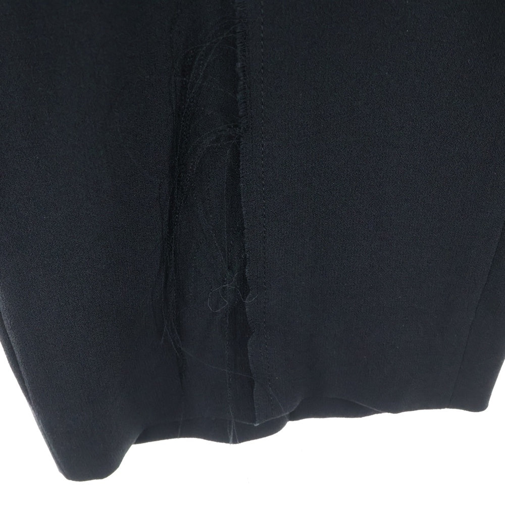 UNDERCOVER(アンダーカバー) 25AW ギャザースカートドッキングスラックパンツ ダメージ加工ストレートパンツ ブラック UP2E1506 レディース