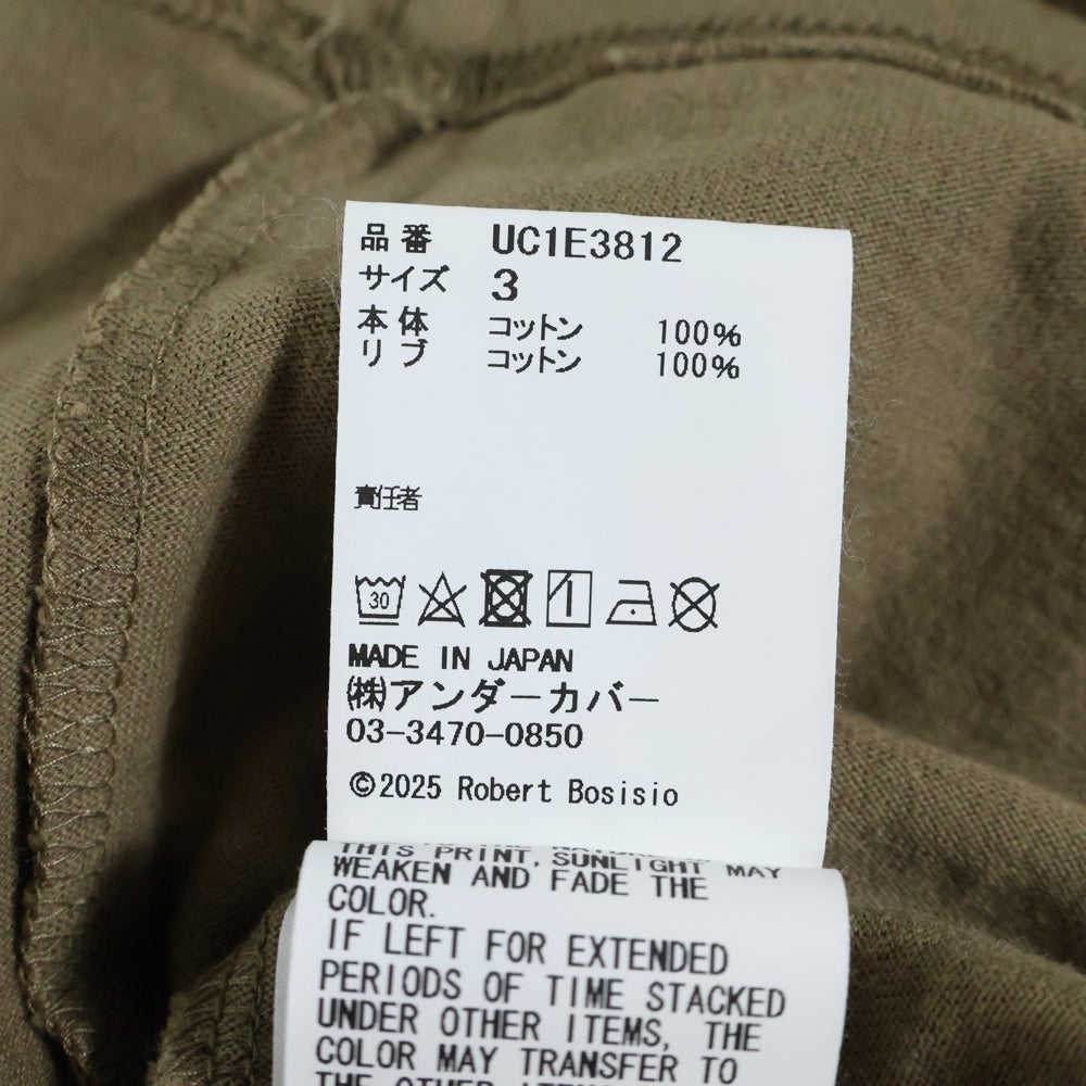 UNDERCOVER(アンダーカバー) 25SS グラフィックパッチ 半袖Tシャツ カットソー カーキ UC1E3812