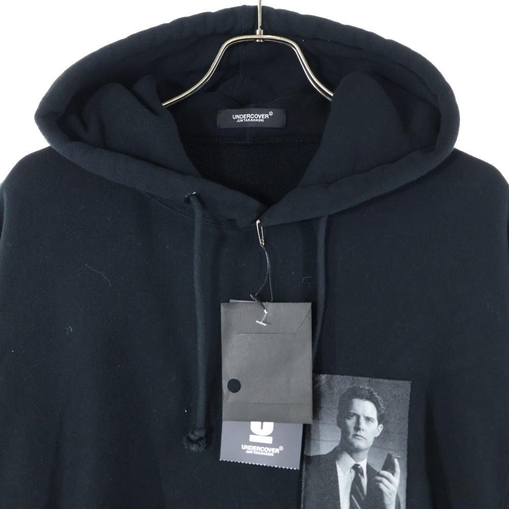 UNDERCOVER(アンダーカバー) 24AW グラフィックプリント サイドジップ プルオーバーパーカー フーディー ブラック UC2D4801-3