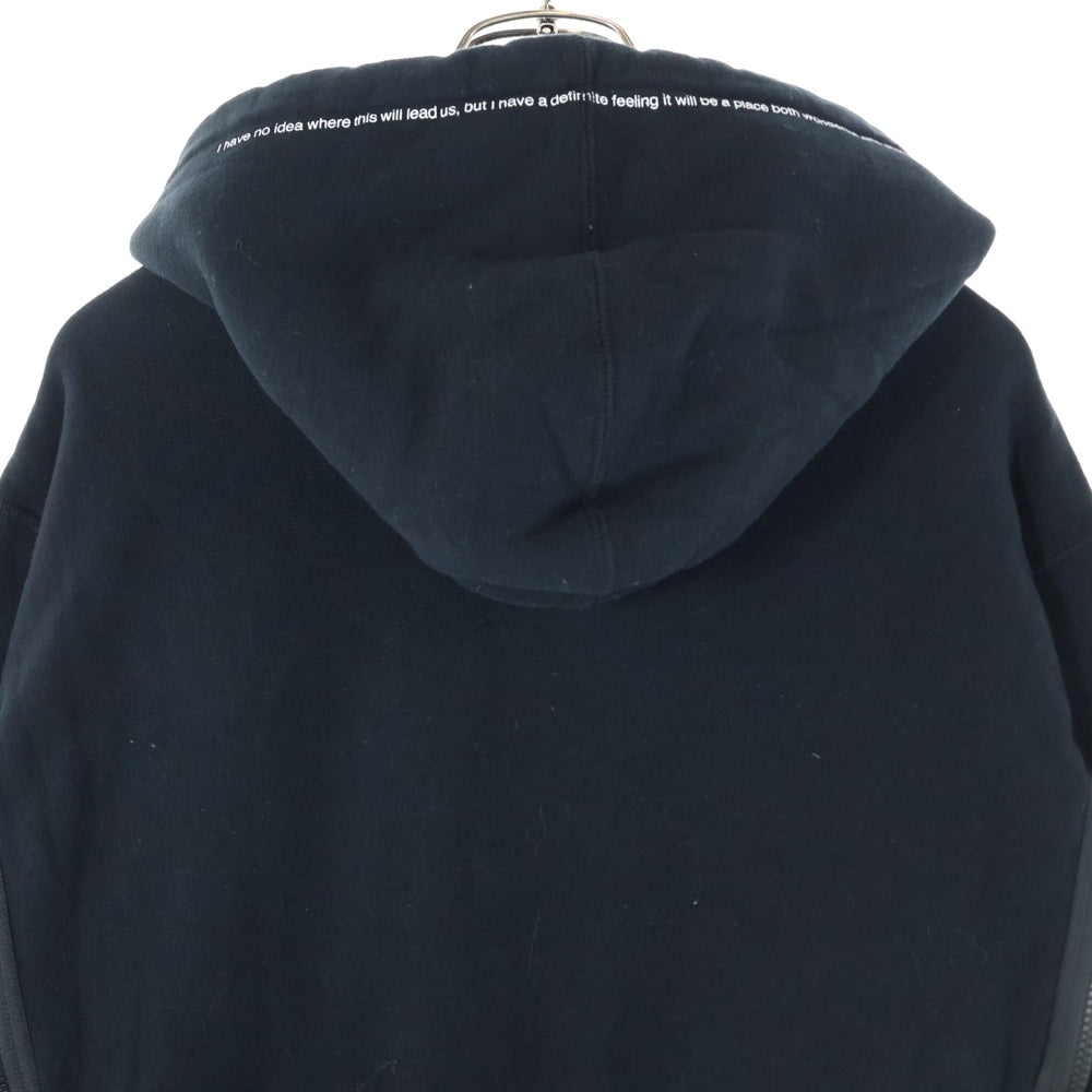 UNDERCOVER(アンダーカバー) 24AW グラフィックプリント サイドジップ プルオーバーパーカー フーディー ブラック UC2D4801-3