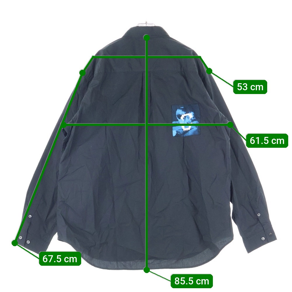 UNDERCOVER(アンダーカバー) 25SS パッチワーク 長袖シャツ ブラック UP1E4406-1