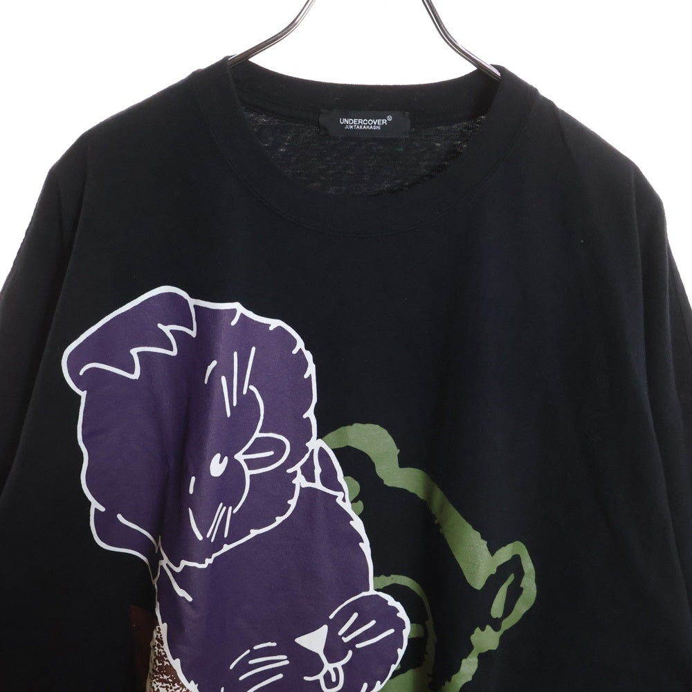 UNDERCOVER(アンダーカバー) BIGTEE COLLAGE BEAR ビックベアー 半袖Tシャツ カットソー ブラック UC1E4893-3