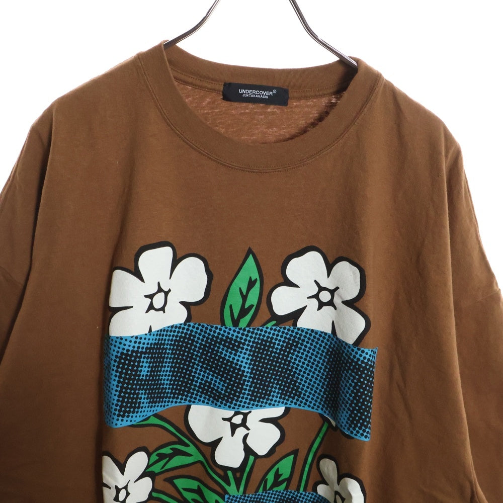 UNDERCOVER(アンダーカバー) 25SS フロントプリント 半袖Tシャツ カットソー ブラウン UC1E4893-2