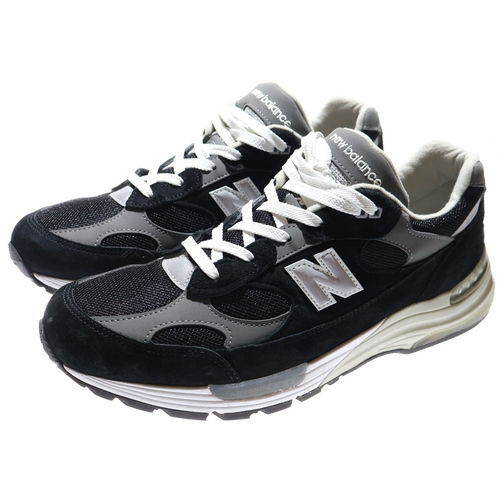 New Balance(ニューバランス) U992BK スエード ローカットスニーカー ブラック US11/29.0cm