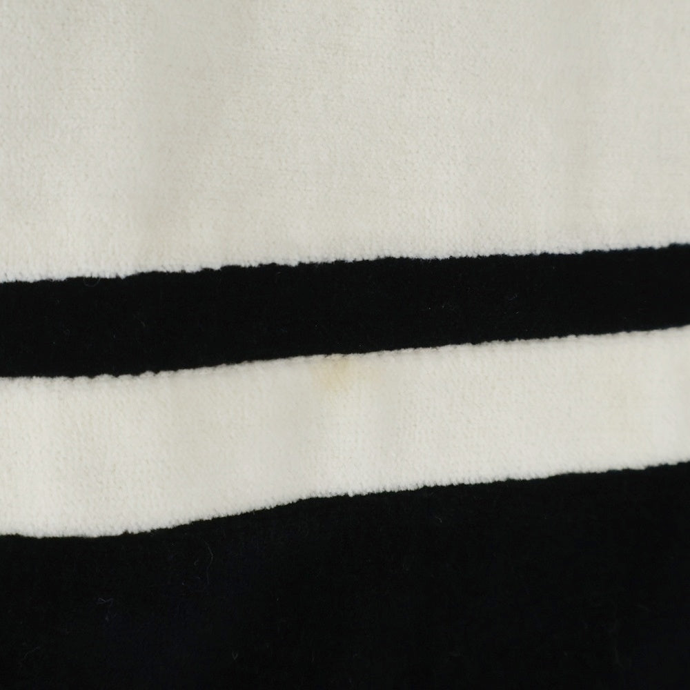 CELINE(セリーヌ) バイカラー ベルベット トラックジャケットブルゾン ブラック/ホワイト RV0GB748Q