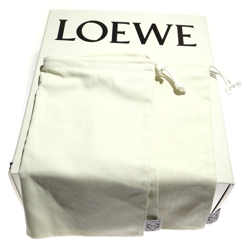 LOEWE(ロエベ) デニム フォールド ドッキングシューズ パンプス ブラック/インディゴ L815285X67 レディース
