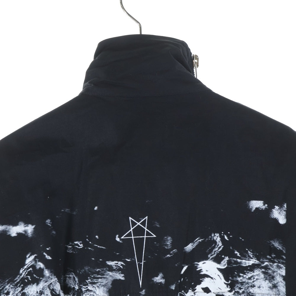 Rick Owens(リックオウエンス) 20SS Tecuatl Mountain Windbreaker Jacket テクアトル マウンテン ウィンドブレーカー ジャケット ナイロンジャケット ブラック DU20S5776-CREP1