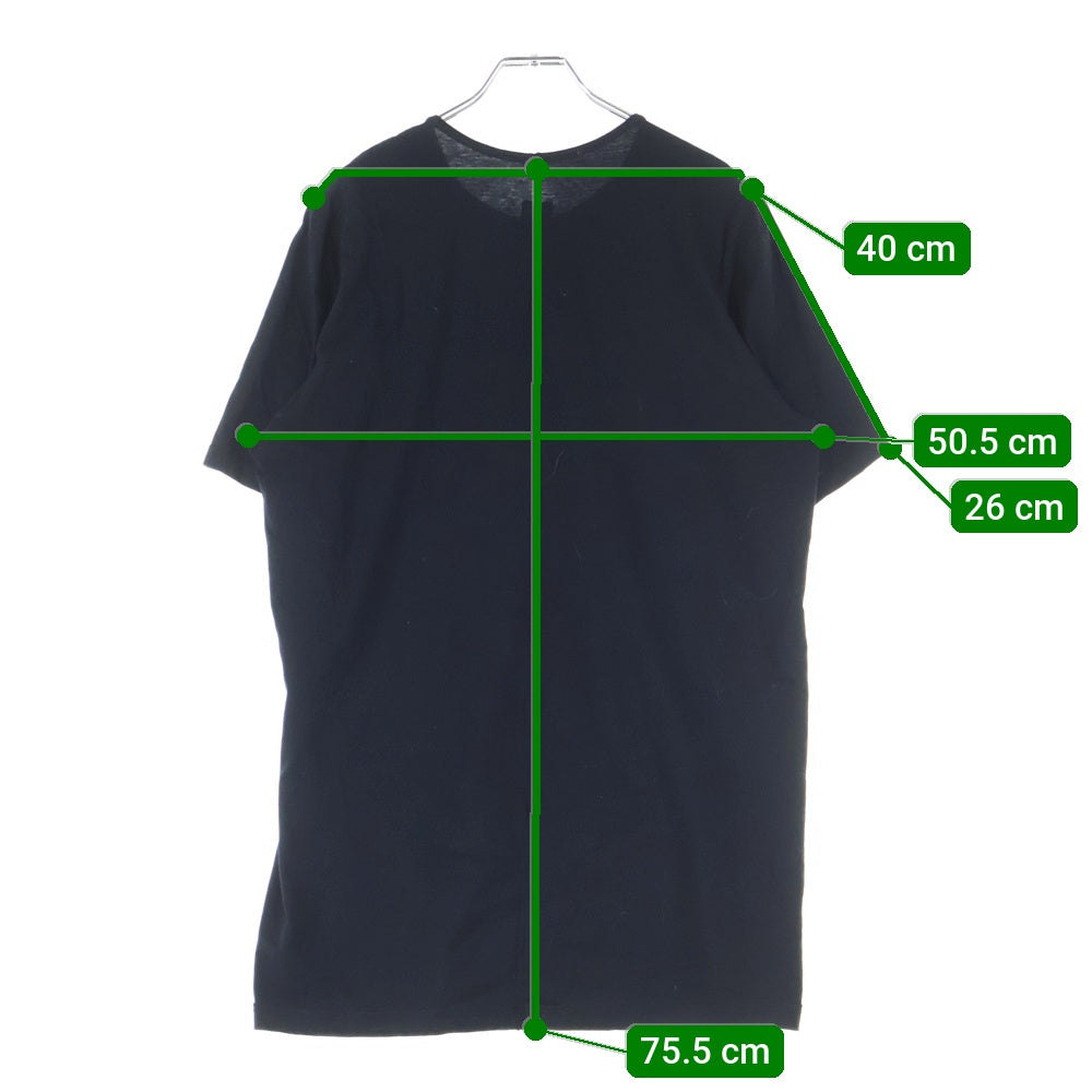 Rick Owens DRKSHDW(リックオウエンス ダークシャドウ) 21AW DRKR Print Level T-Shirt レベルTシャツ 半袖Tシャツ カットソー ブラック DU02A3250-RNEP6