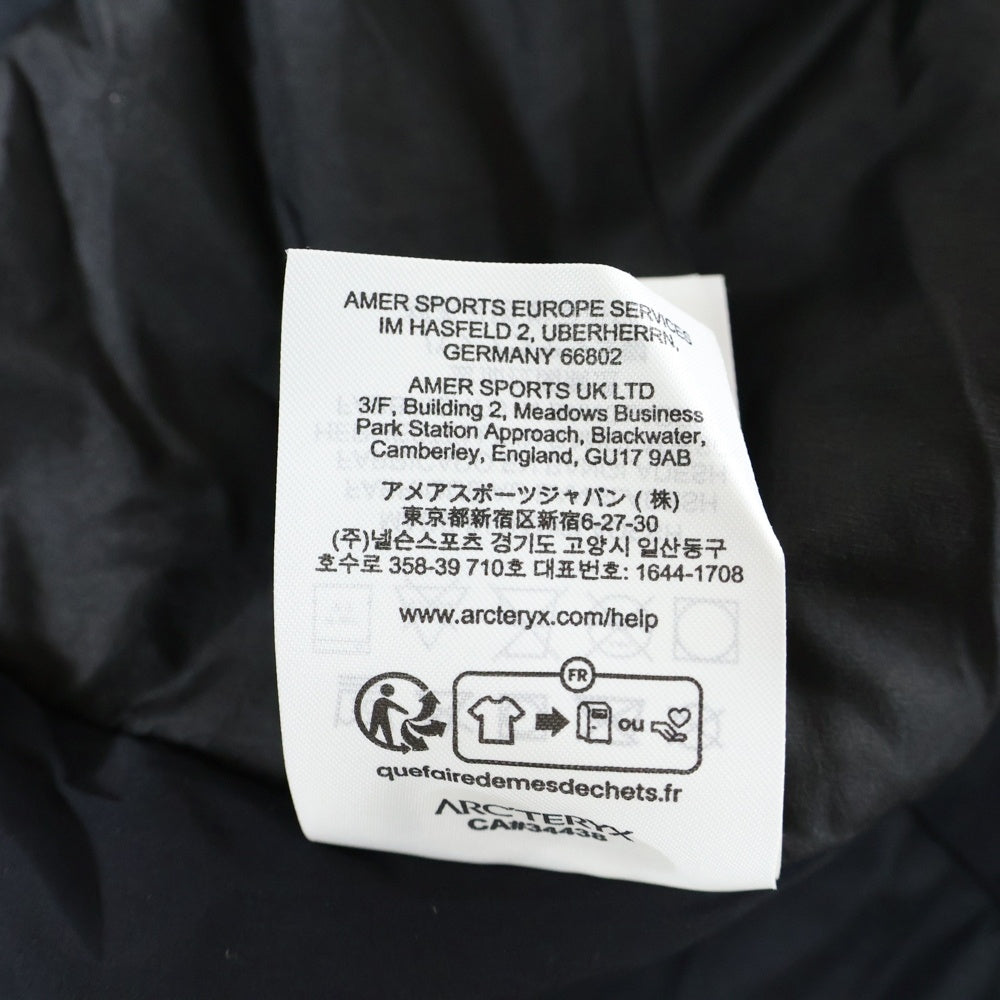 ARC'TERYX(アークテリクス) ATOM SV HOODY アトムSVフーディー ナイロンジャケット ブラック X000009902