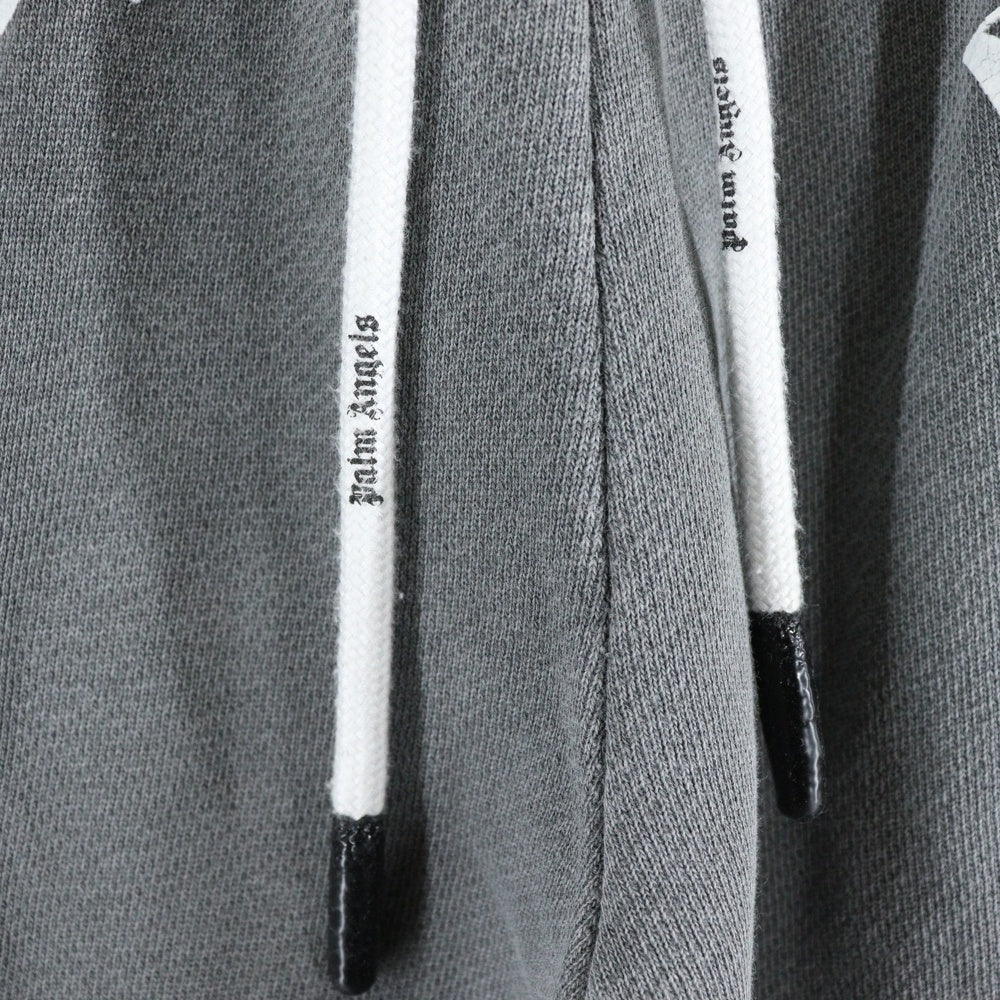 Palm Angels(パームエンジェルス) ロゴプリント イージドローコードスウェットパンツ グレー PMCH011C99FLE001