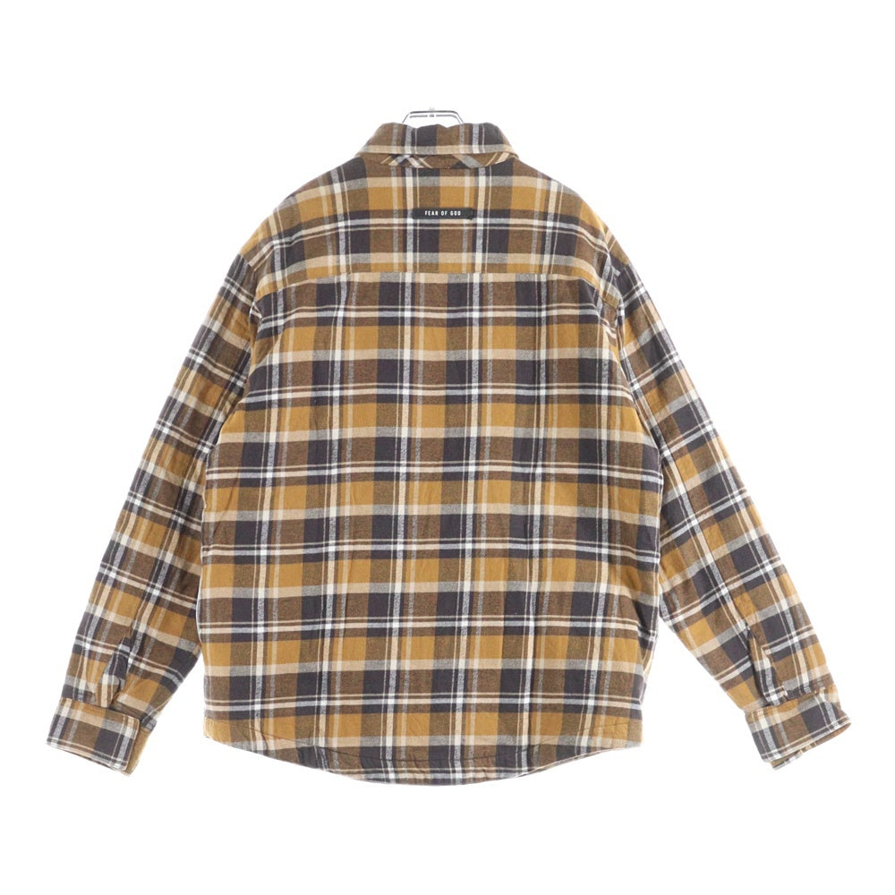 FEAR OF GOD(フィアオブゴッド) Plaid Flannel Shirt Jacket プレイドフランネルチェックシャツジャケット ブラウン