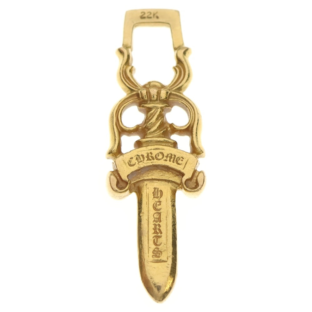 CHROME HEARTS(クロムハーツ) 22K #10 DAGGER A/DIA #10ダガー アフターPAVEダイヤ ペンダントトップ ゴールド BCA032