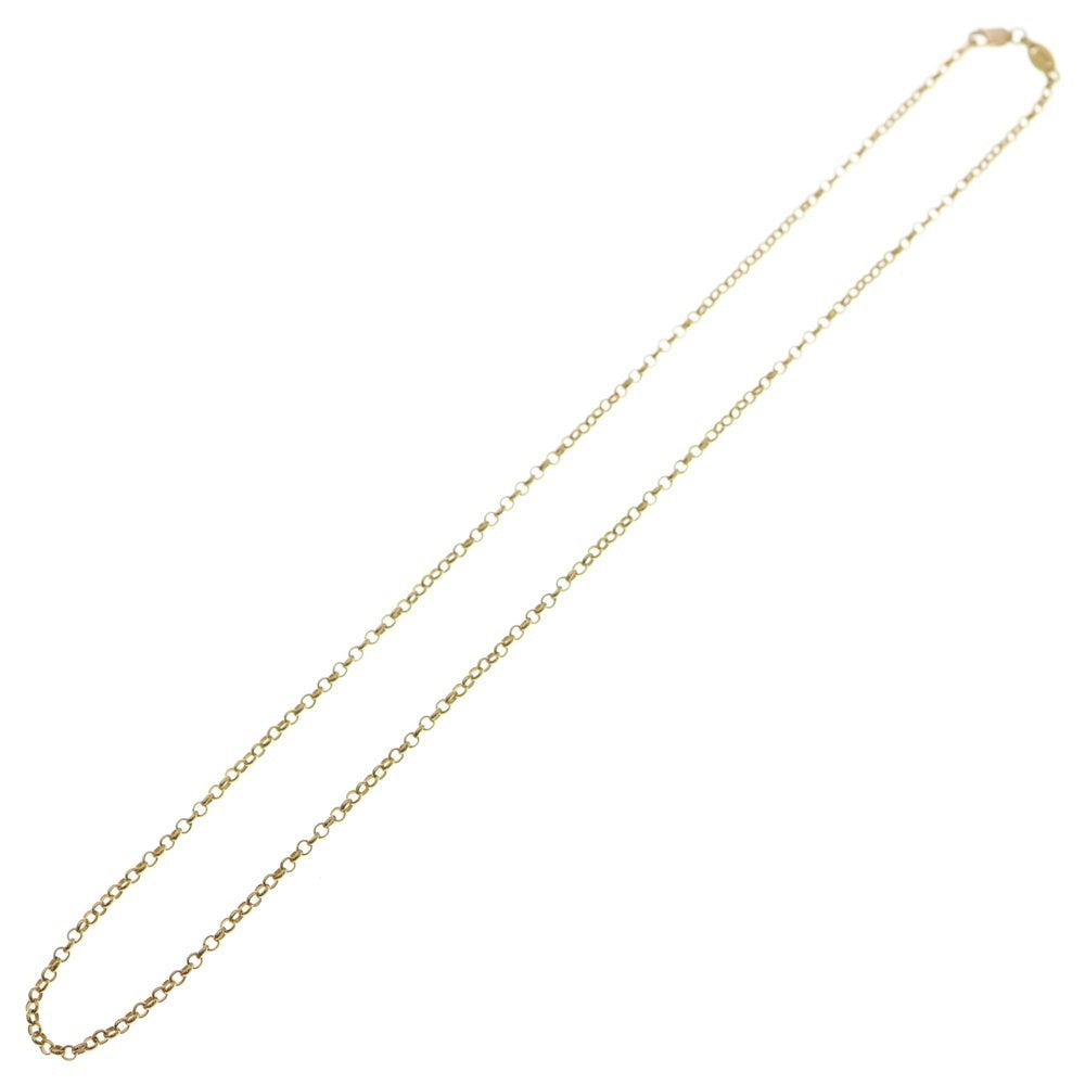 CHROME HEARTS(クロムハーツ) 22K NECKCHAIN R18 ロールチェーンネックレス 18inch ゴールド BCA010