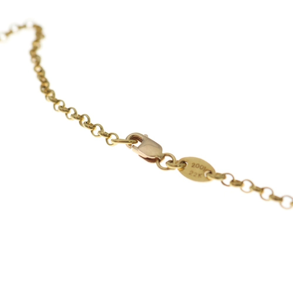 CHROME HEARTS(クロムハーツ) 22K NECKCHAIN R18 ロールチェーンネックレス 18inch ゴールド BCA010