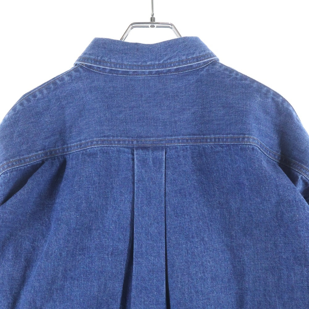 AURALEE(オーラリー) 25SS SELVEFGE LIGHT OZ DENIM SHIRT セルビッチライトオンスデニムシャツ 長袖コットンシャツ インディゴ A25SS01SD
