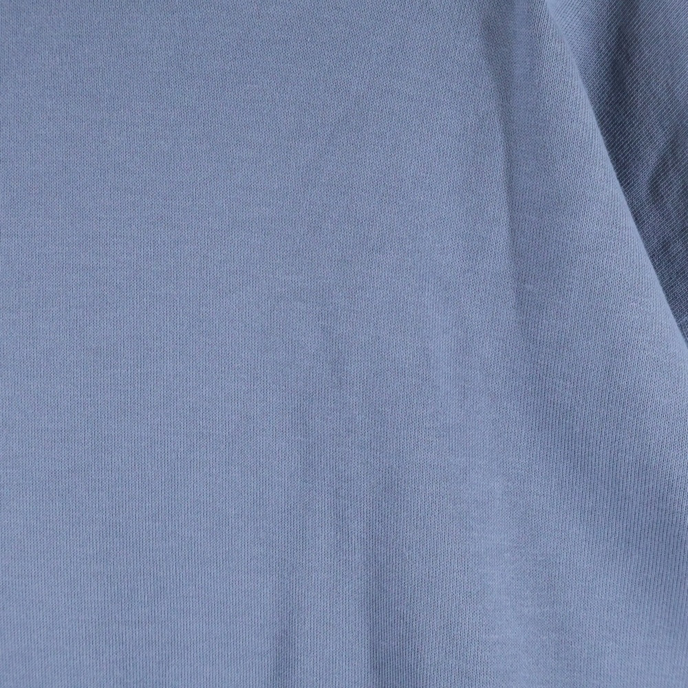 AURALEE(オーラリー) 24AW LUSTER PLAITING HI NECK L/S TEE プレーティング ハイネック ロングスリーブ長袖Tシャツ カットソー ブルー A00P03GT