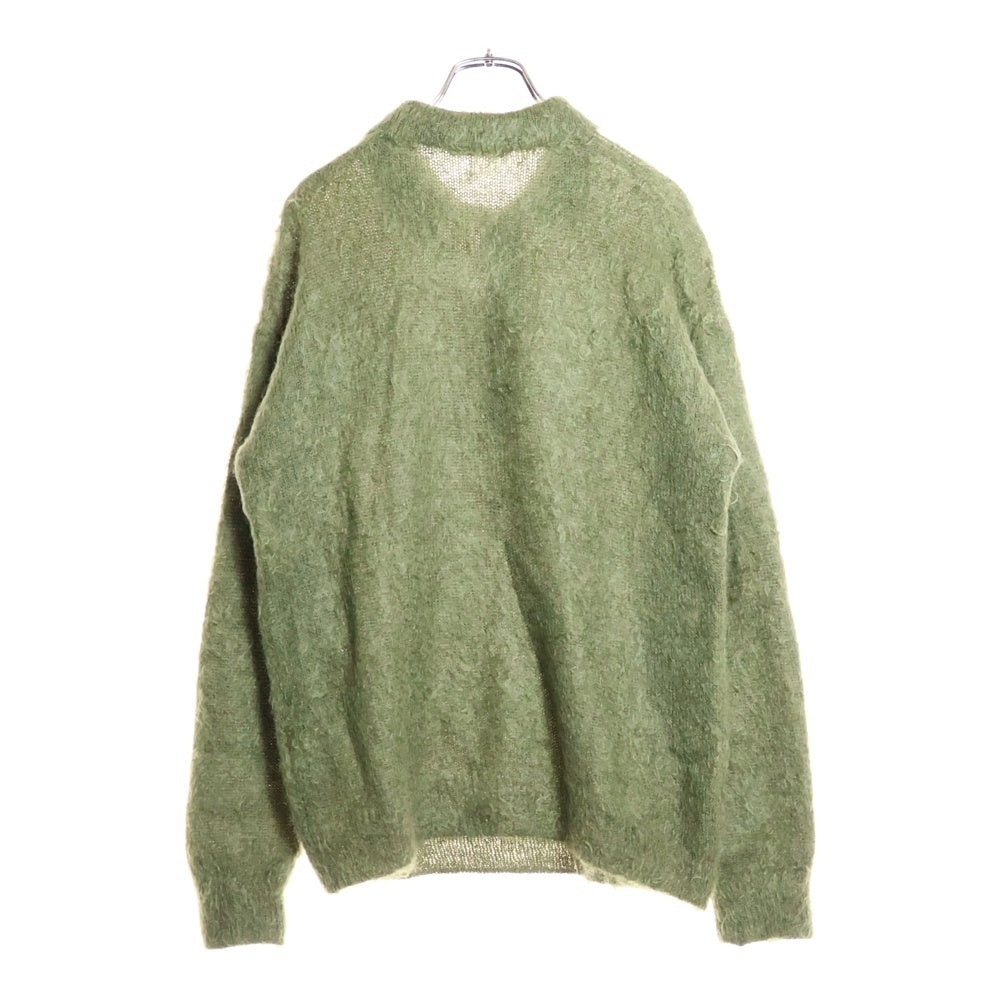 AURALEE(オーラリー) 25AW BRUSHED SUPER KID MOHAIR KNIT POLO ブラッシュドスーパーキッドモヘアニットポロ ニット カーキ A25AP01KM