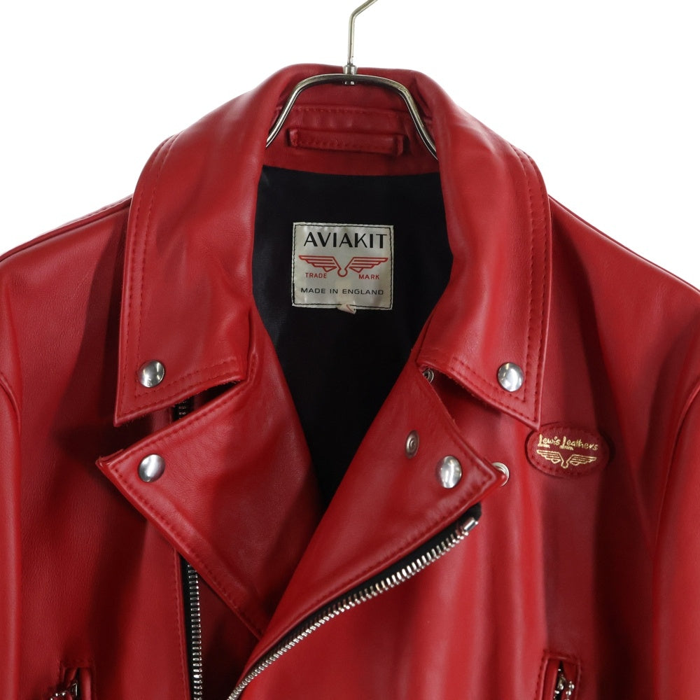 Lewis Leathers(ルイスレザー) 391 LIGHTNING TIGHT FIT ライトニング レギュラーフィット ホースレザージャケット レッド