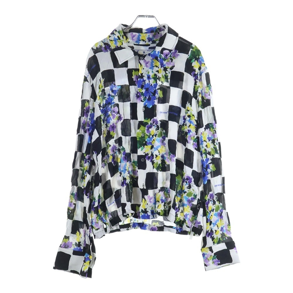 OFF-WHITE(オフホワイト) フラワーチェック総柄長袖シャツ ロングスリーブシャツ マルチカラー OMGA161S21FAB002