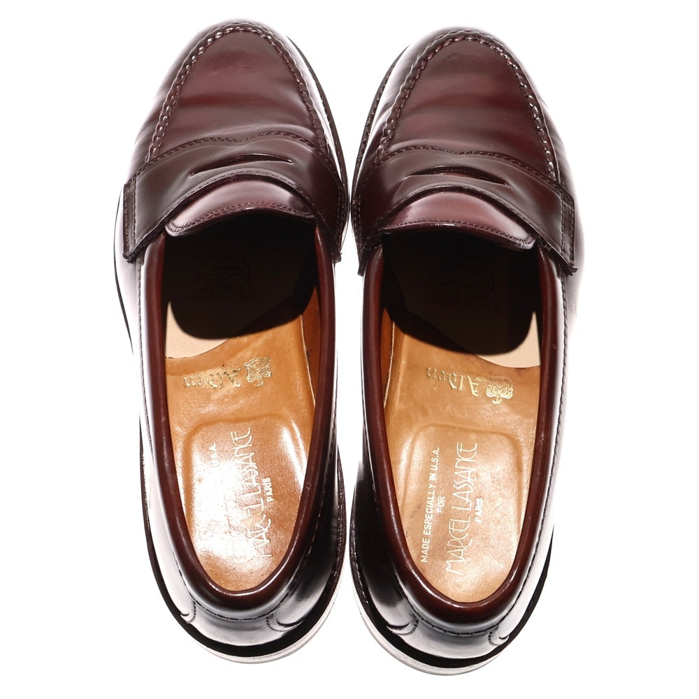 Alden(オールデン) MARCEL LASSANCE 別注 コードバンレザー コイン ペニーローファー ブラウン 66166