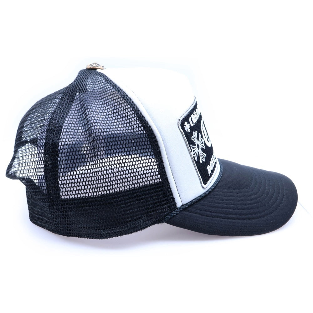 CHROME HEARTS メッシュキャップ ブラック/ホワイト CHROME HEARTS(クロムハーツ) TRUCKER CAP トラッカー メッシュ ベース