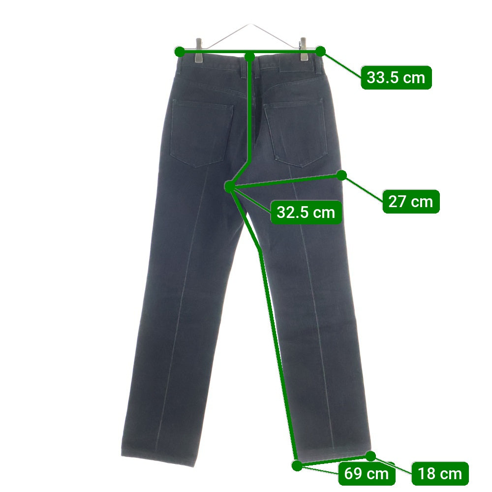 JOHN LAWRENCE SULLIVAN(ジョンローレンスサリバン) ボタンフライ ストレートデニムパンツ ブラック ILS-02-14