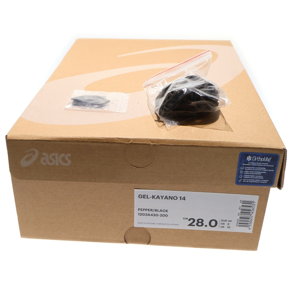 ASICS(アシックス) GEL-KAYANO 14 ゲルカヤノ ローカットスニーカー シューズ ブラック F450923