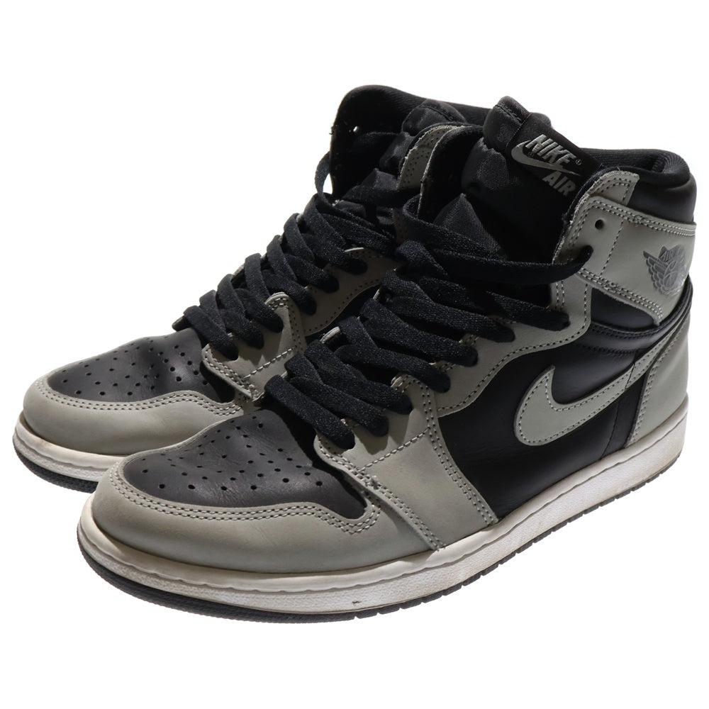 NIKE(ナイキ) AIR JORDAN 1 RETRO HIGH OG SHADOW 2.0 エアジョーダン1 シャドウ 2.0 ハイカットスニーカー グレー/ブラック US10/28cm 555088-035