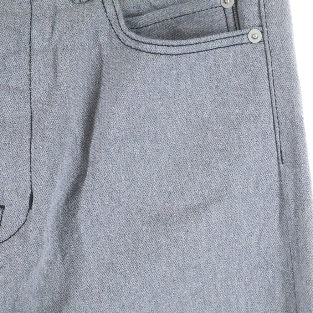 Rick Owens(リックオウエンス) ボラン ブーツカット デニムパンツ グレー DL01C2395-GDJP