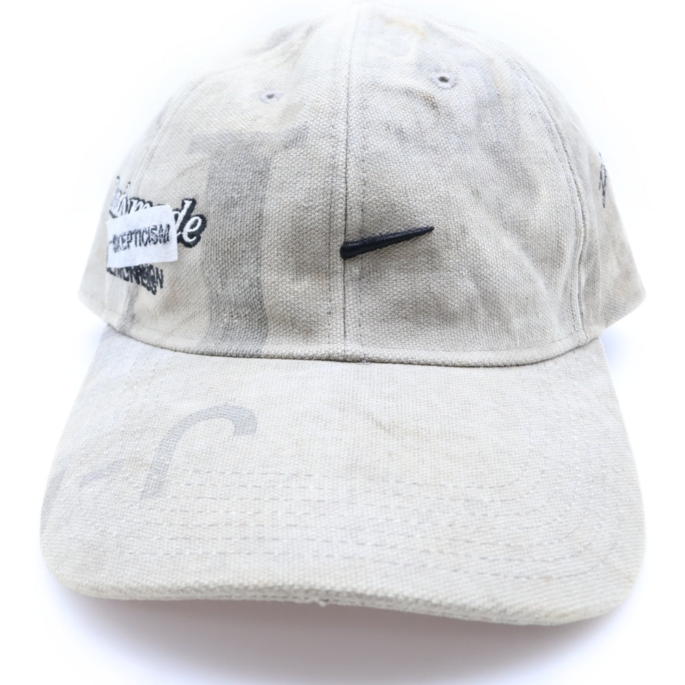 READY MADE(レディメイド) 18AW US MAIL VINTAGE COTTON 再構築 刺繍デザイン ベースボールキャップ 帽子 ベージュ