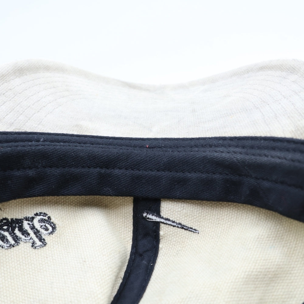 READY MADE(レディメイド) 18AW US MAIL VINTAGE COTTON 再構築 刺繍デザイン ベースボールキャップ 帽子 ベージュ