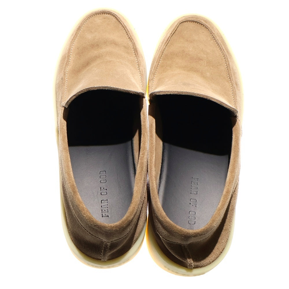 FEAR OF GOD(フィアオブゴッド) ラバーソール スウェードローファー シューズ ベージュ