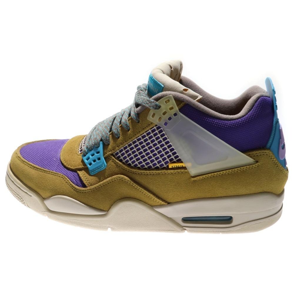 NIKE(ナイキ) ×UNION AIR JORDAN 4 RETRO SP DESERT MOSS エアジョーダン4 デザートモス ハイカットスニーカー マルチ US10.5/28.5cm DJ5718-300