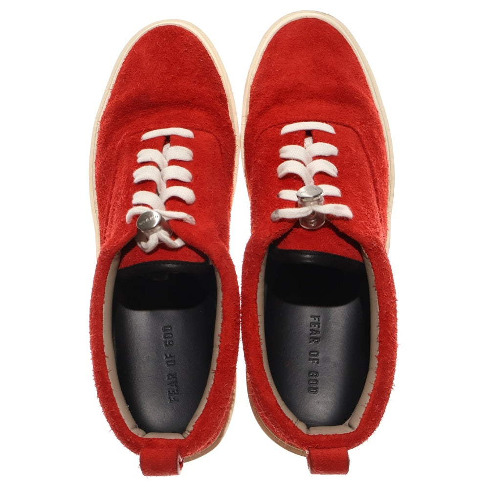 FEAR OF GOD(フィアオブゴッド) 101 Lace Up Low Top スウェードスニーカー ローカットシューズ レッド