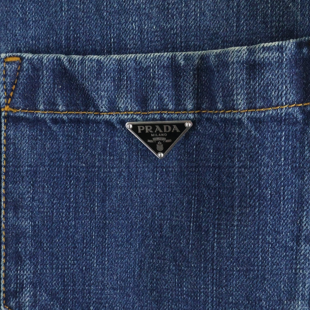 PRADA(プラダ) 24SS トライアングルロゴ プレートデニムジャケット