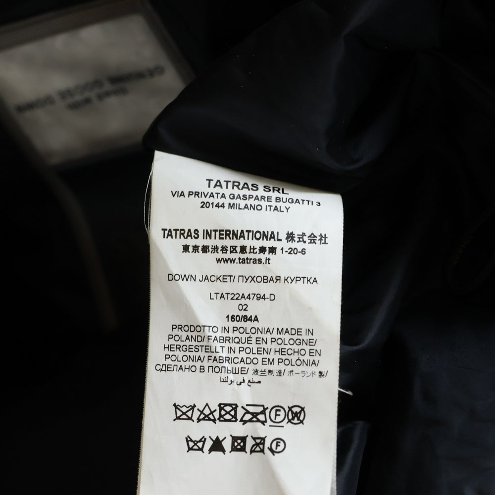 TATRAS(タトラス) 22AW SARMA サルマ ファーフーデッド ダウンコート ジャケット レディース ブラック LTAT22A4794-D