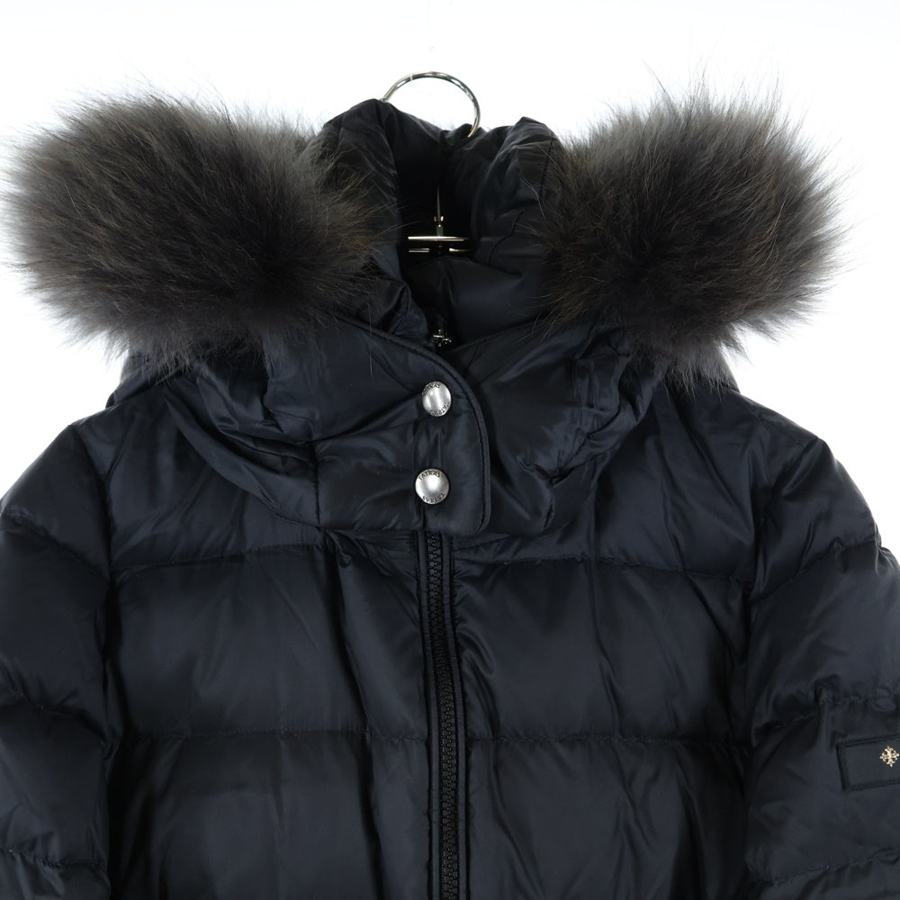 TATRAS(タトラス) 22AW SARMA サルマ ファーフーデッド ダウンコート ジャケット レディース ブラック LTAT22A4794-D