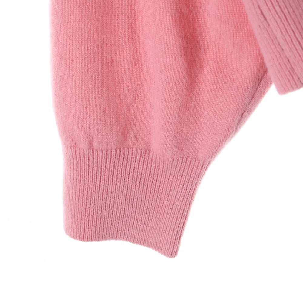 ADER ERROR(アーダーエラー) ロゴワッペン Vネックカーディガン ニット ピンク BO42FYKT0701PK