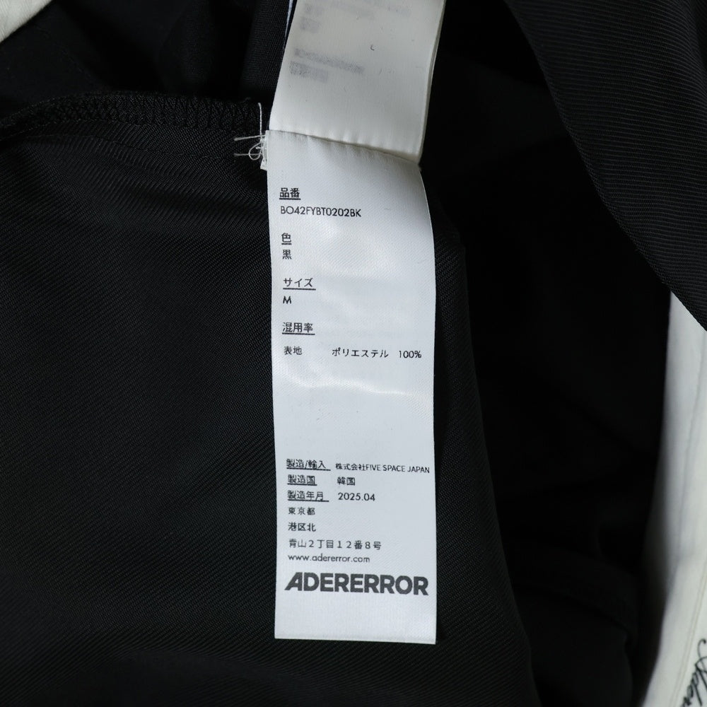 ADER ERROR(アーダーエラー) BK Tag shorts 01 ナイロン ハーフパンツ ショーツ ブラック BO42FYBT0202BK