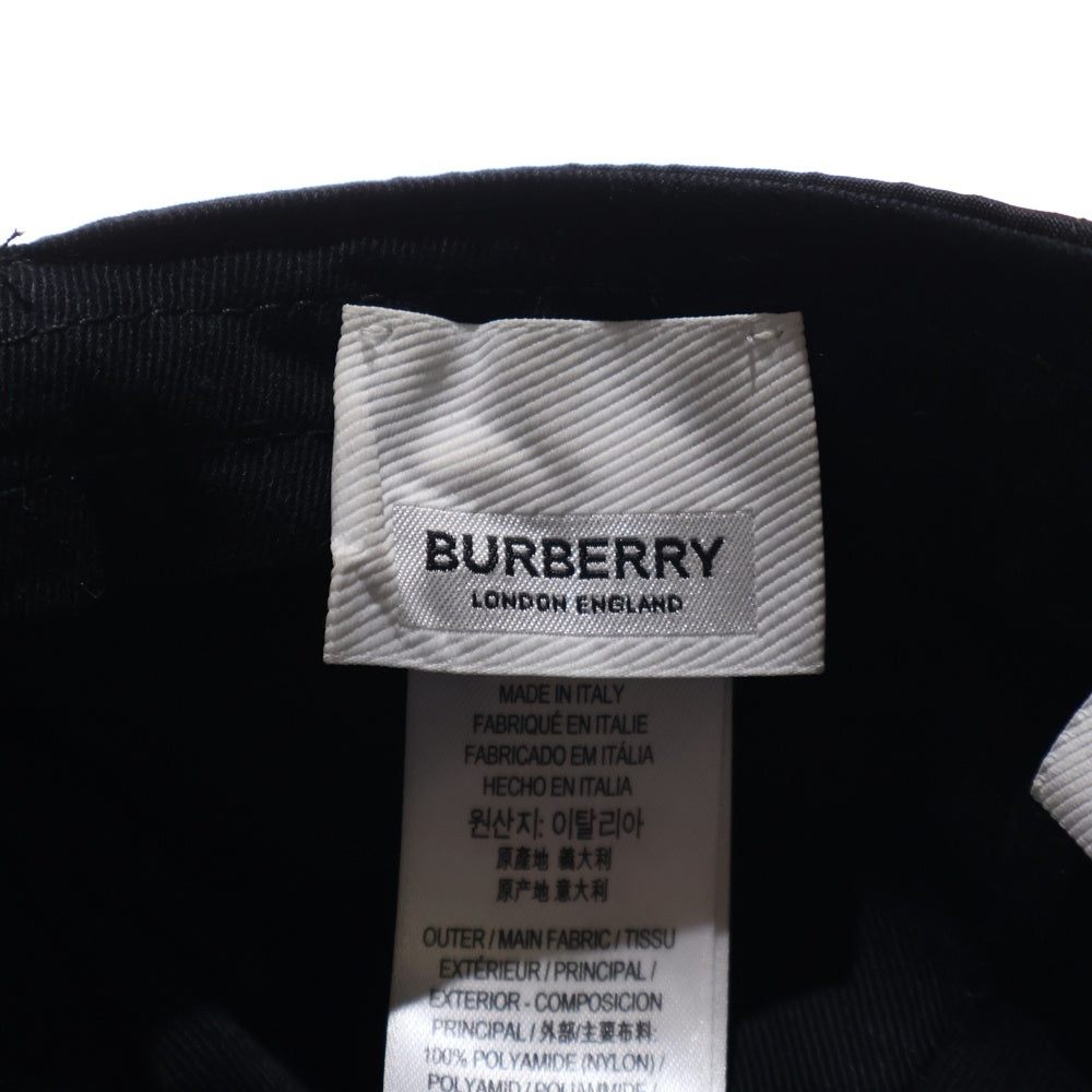 BURBERRY(バーバリー) ナイロンベースボールキャップ パネルキャップ 8015894 ブラック/ホワイト