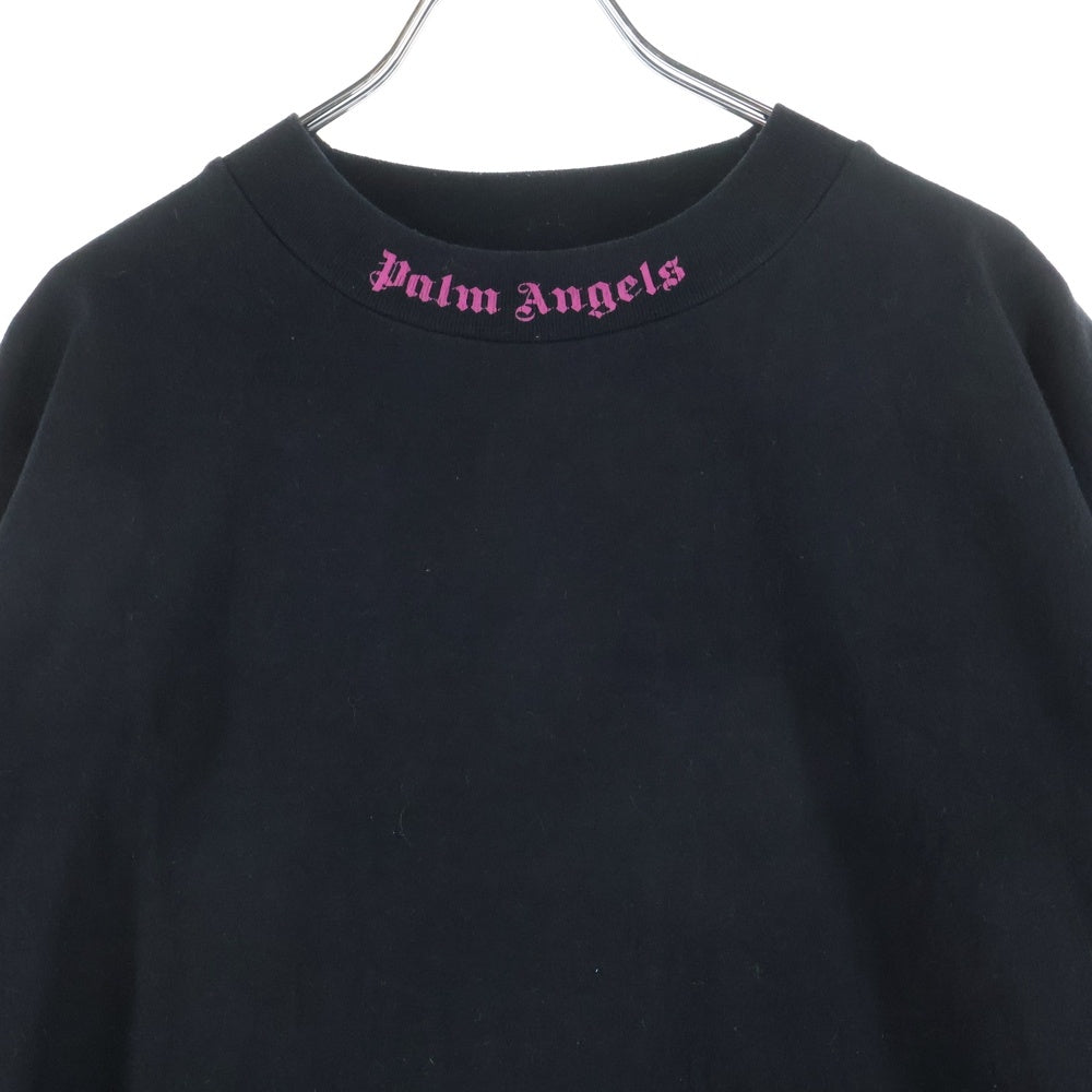 Palm Angels(パームエンジェルス) ネックロゴ半袖Tシャツ カットソー