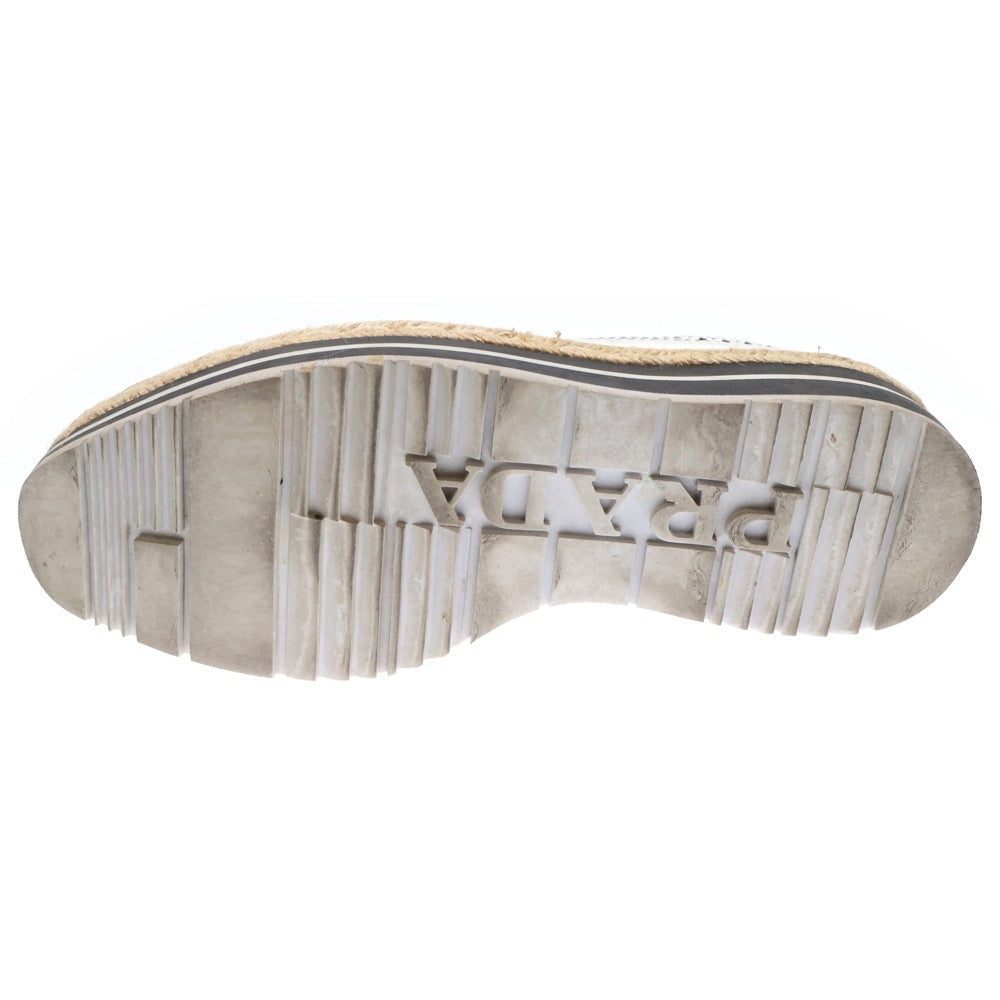 PRADA(プラダ) 厚底ローカットスニーカー ローファー シューズ シルバー レディース